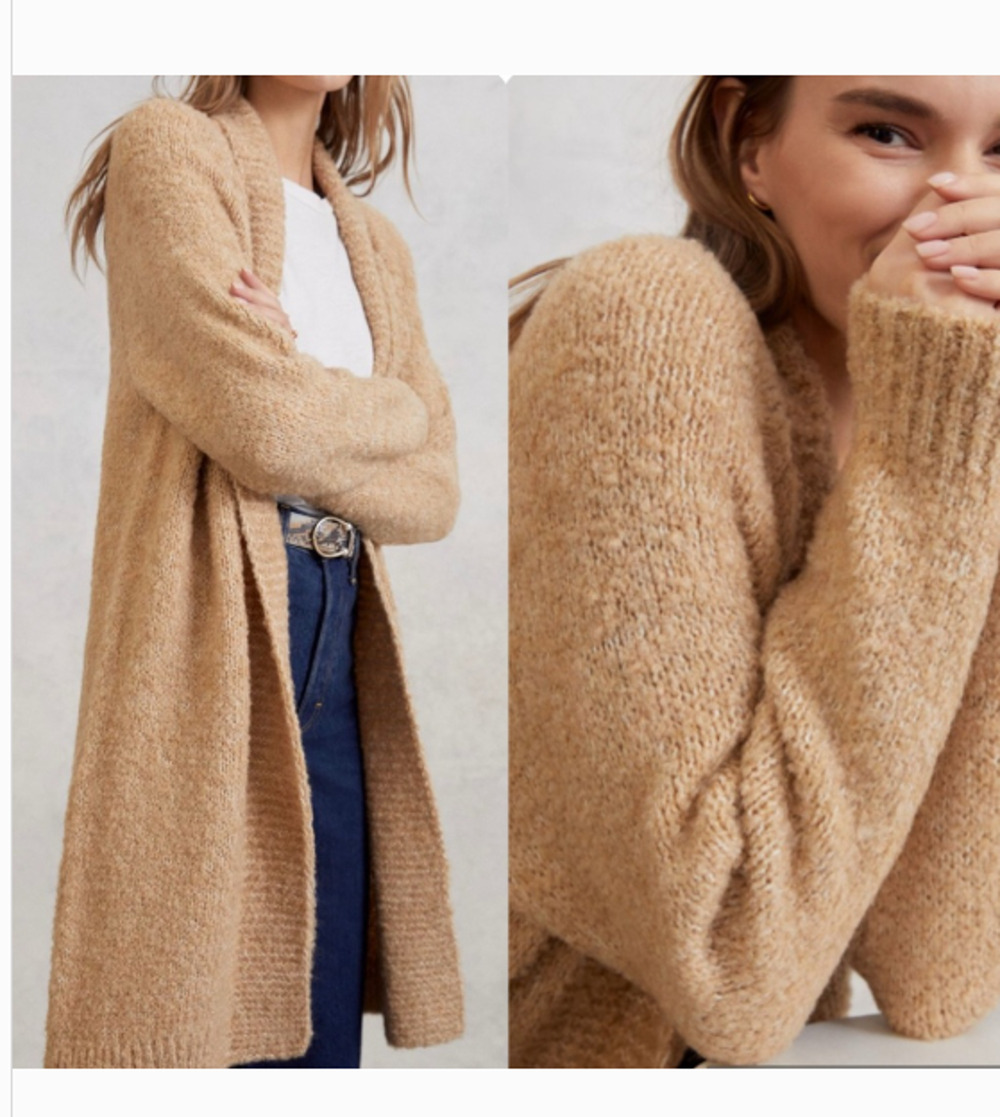 Anthropologie Long Open Knit Cozy Cardigan One size Fits All 3104
